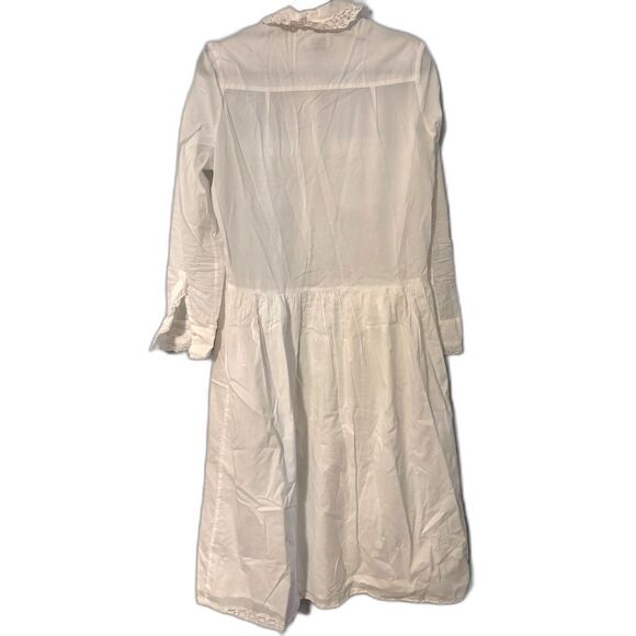 Zadig & Voltaire White Cotton Shirt Dress – Women's Medium - Picture 5 of 6